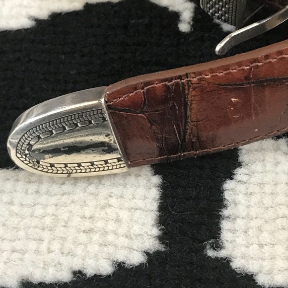 Brighton Leather Western Style Belt